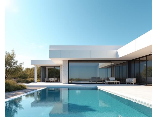 Architectural modern villa, a distressed luxury property investment opportunity